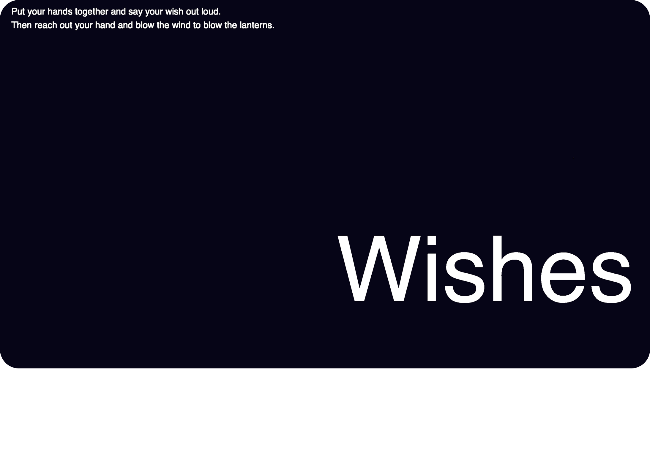 Wishes: An Emerging Media Art For Improving Reliance in a Post-Pandemic Era